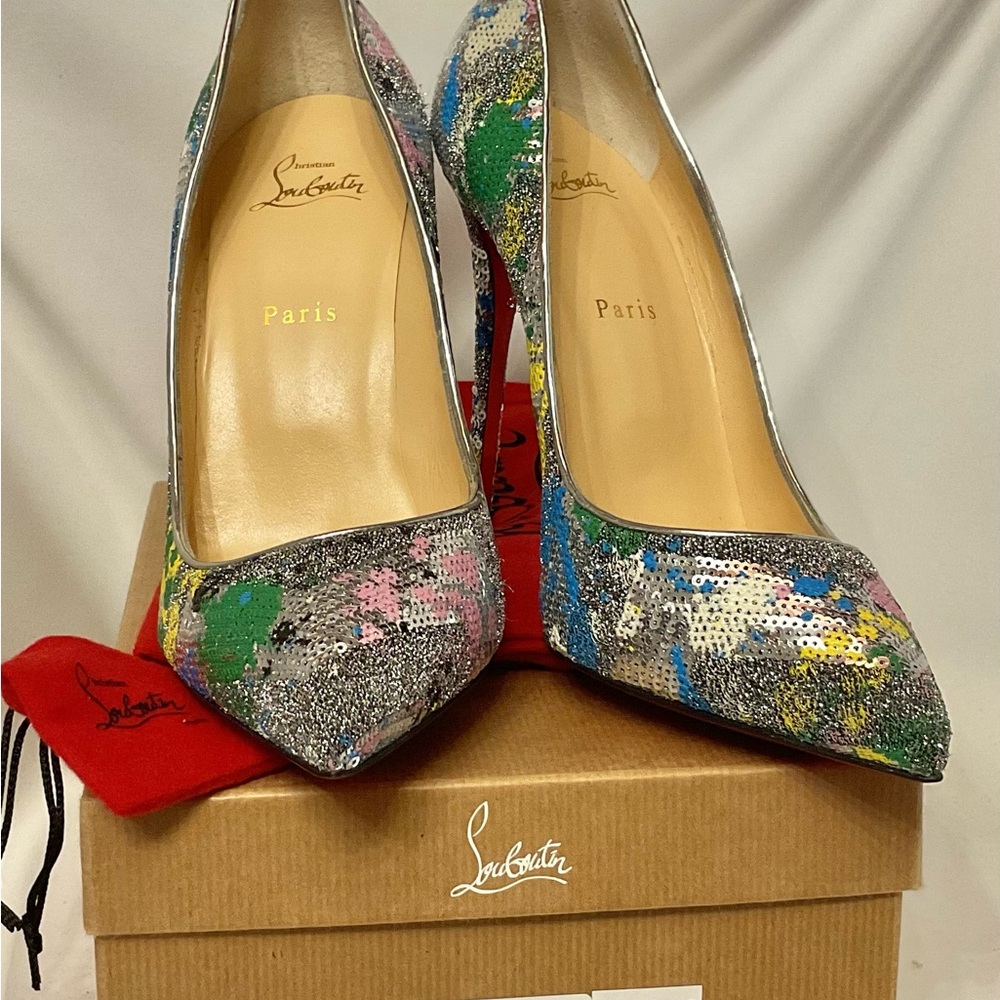 Christian Louboutin Multi Sequin Heels size 42